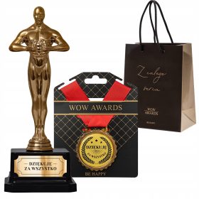 Darilni set za učiteljico - Statuetka in medalja