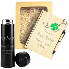 DARILO ZA UČITELJA - ZVEZEK BAMBUS & TERMOSKA SET