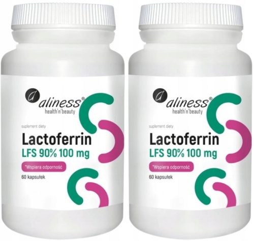 Laktoferin LFS 90% z 100 mg Vitamina C - Prehransko dopolnilo, 2x60 kapsul