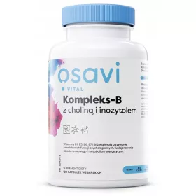   OSAVI Kompleks-B z Holinom in Inozitolom - 120 Veganskih Kapsul