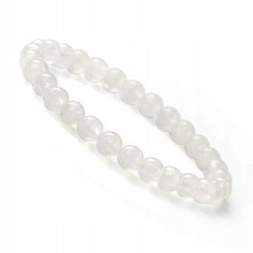   Zapestnica iz naravnega kamna, kroglice mesečevega kamna 6 mm