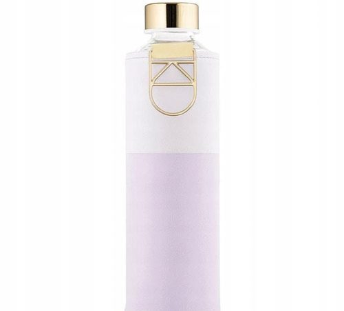 Equa Mismatch steklenica za vodo + prevleka iz umetnega usnja, barva Lila 750 ml