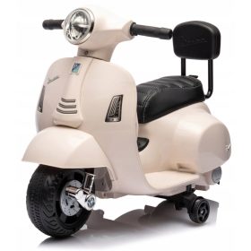 Skuter Vespa za otroke na akumulator z belim naslonom