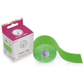 Power Premium bombažni kineziološki trak 5cmx5m zelen