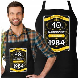   FARTUCH za 40. ROJSTNI DAN darilo ZA MOŠKEGA Življenje se začne pri 40