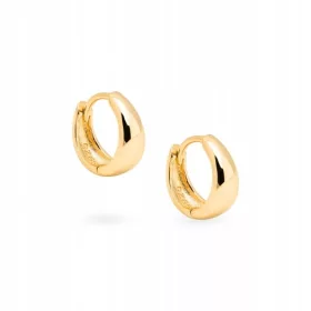  Pozlačeni uhani v obliki solze 8 mm ANIA KRUK