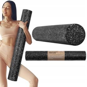   Majestic Sport Valj za Masažo TENSO LONG 90x15 cm Črno-Sivi