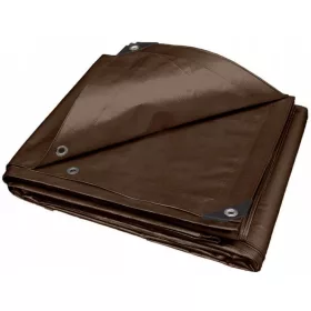 Trpežna Pokrivna Ponjava 6x10 m, Rjava Barva, 180g/m2