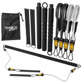 Vadbeni set s palico in gumicami za pilates TREX-023TS