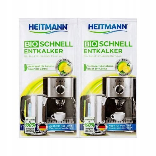 Heitmann odstranjevalec vodnega kamna za kavne aparate in grelnike vode, 2x25g