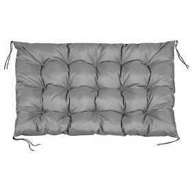 Vodoodporna vrtna blazina za paletno klop 120x80 cm siva