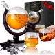 Whisky Dekanter Globus z Kozarci Darilni Set za Moške