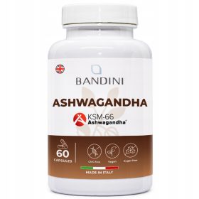   Ashwagandha Kapsule - 500 mg KSM-66 za Um, Energiq in Dobro Počutje