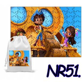    PUZZLE 70 DELOV. DARILO PUZZLE PIRATE SANTIAGO + VREČKA S POTISKOM