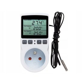   Elektronski termostat z vtičnico, regulator temperature 230V