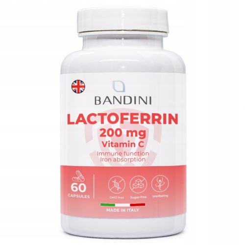 Kapsule Laktoferin z Vitaminom C Bandini Pharma - Moč in Naravna Obramba