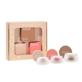    PAESE Warm Contouring Set: rdečilo + osvetljevalec + bronzer