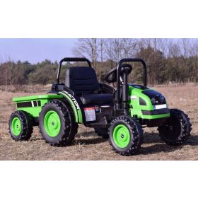 MEGA ELEKTRIČNI TRAKTOR Z PRIKOLICO - ZELENA