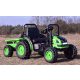 MEGA ELEKTRIČNI TRAKTOR Z PRIKOLICO - ZELENA