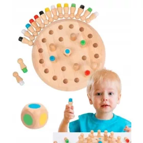 MONTESSORI DREVENA IGRA SPOMIN ZA OTROKE LOGIKA MEMORY