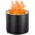  VEVOR Fire Pit 490x390MM brezdimna lesena črna okrogla teža 11,13 KG