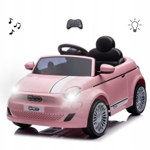  OTROŠKI AVTO NA AKUMULATOR FIAT 500E ROZA