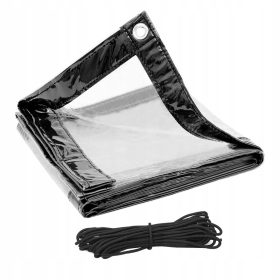   380g/m² PVC Prozorna Ponjava z Očesi 2x4 za Vrhunsko Zaščito | Ta izjemna prozorna ponjava s težo 380g/m² je izdelana iz visokokakovostnih materialov PE, idealna za zaščito lesa, avtomobilov, motorjev