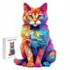  3D lesena sestavljanka Puzzle za otroke in odrasle - Cat A4