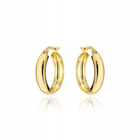  585 ZLATI UHANI ANGLEŠKI OBROČKI DARILNO GRAVIRANJE