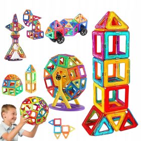 ZESTAW KOCK MAGNETNIH PLOŠČIC ZA KONSTRUKCIJO 3D