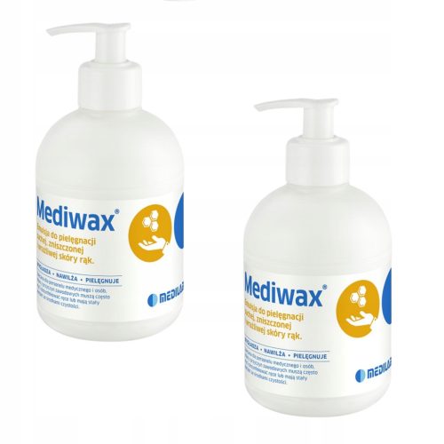 Mediwax emulzija za roke in telo 330ml z dozirnikom - dvojno pakiranje
