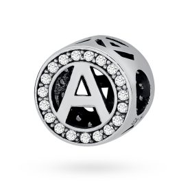   CHARMS LITERKA A S CIRKONIJI ZA EDINSTVENO DARILNE VERIŽICE PERLE 925