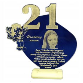   18-letni in 21-letni rojstni dnevi s personalizirano fotografijo