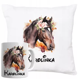 ZESTAW KONJIČEK IN BLAZINA Z IMENOM