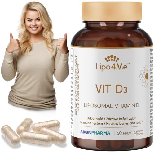 Lipo4Me™ Vit. D3 - Liposomalna vitamina D v veganskih kapsulah HPMC