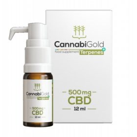   CBD konopljino olje z 5% vsebnostjo CannabiGold Terpenes+ 500 mg 12 ml