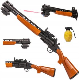   REVOLVER ZA PLASTIČNE KROGLE PIŠTOLE PUŠKA Z LASERSKO IMITACIJO OROŽJA