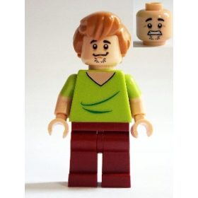   LEGO Figurica Scooby-Doo - SCD001 Shaggy Rogers z zaprtimi usti