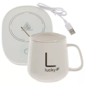   PRENOSNI GRELEC SKODELICE Z USB STOJALOM ZA KAVO IN MLEKO | 400 ml