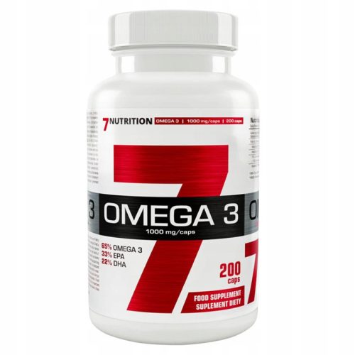 7Nutrition Omega 3 - 200 kapsul za podporo srca in imunskega sistema