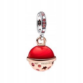 Srebrna dvobarvna zapestnica S925 Murano Planet Mars