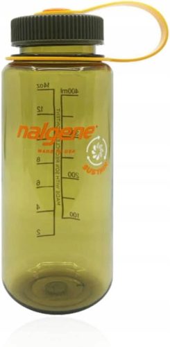 Steklenička za potovanje Nalgene Sustain Wide Mouth 0,5 L - olivno zelena