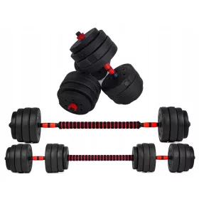   Hantle za fitnes in vadbo - Nastavljive bitumenske uteži Fitli 2x 20 kg