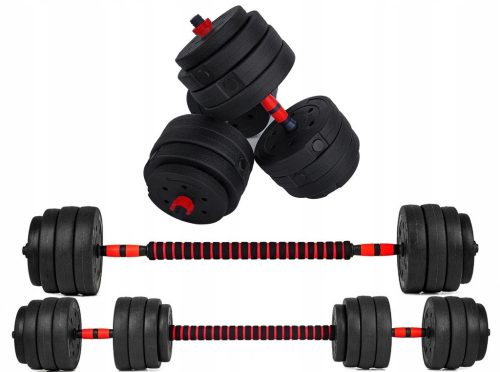 Hantle za fitnes in vadbo - Nastavljive bitumenske uteži Fitli 2x 20 kg