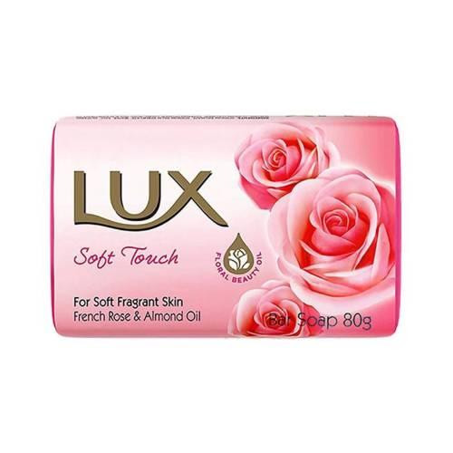 LUX Roza Meko milo v trdem stanju z mandljevim oljem, 80g