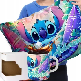   SET VELIKA BLAZINA SKODICA IME LILO STICH STITCH OTROŠKO ROJSTNODNEVNO DARILO