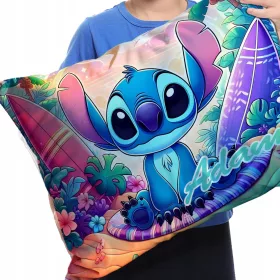   VELIKA BLAZINA Z VAŠIM IMENOM LILO IN STITCH DARILO ZA ROJSTNI DAN ZA OTROKA