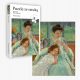  Puzzle s sliko: Mlada mamica šiva - Cassatt (60 kosov)