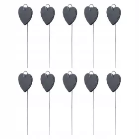    Vremensko odporne etikete za rastline, domača palica iz nerjavečega jekla v obliki srca za vrt