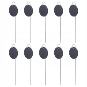    Vremensko odporne etikete za rastline, okrogle vrtne oznake iz nerjavečega jekla